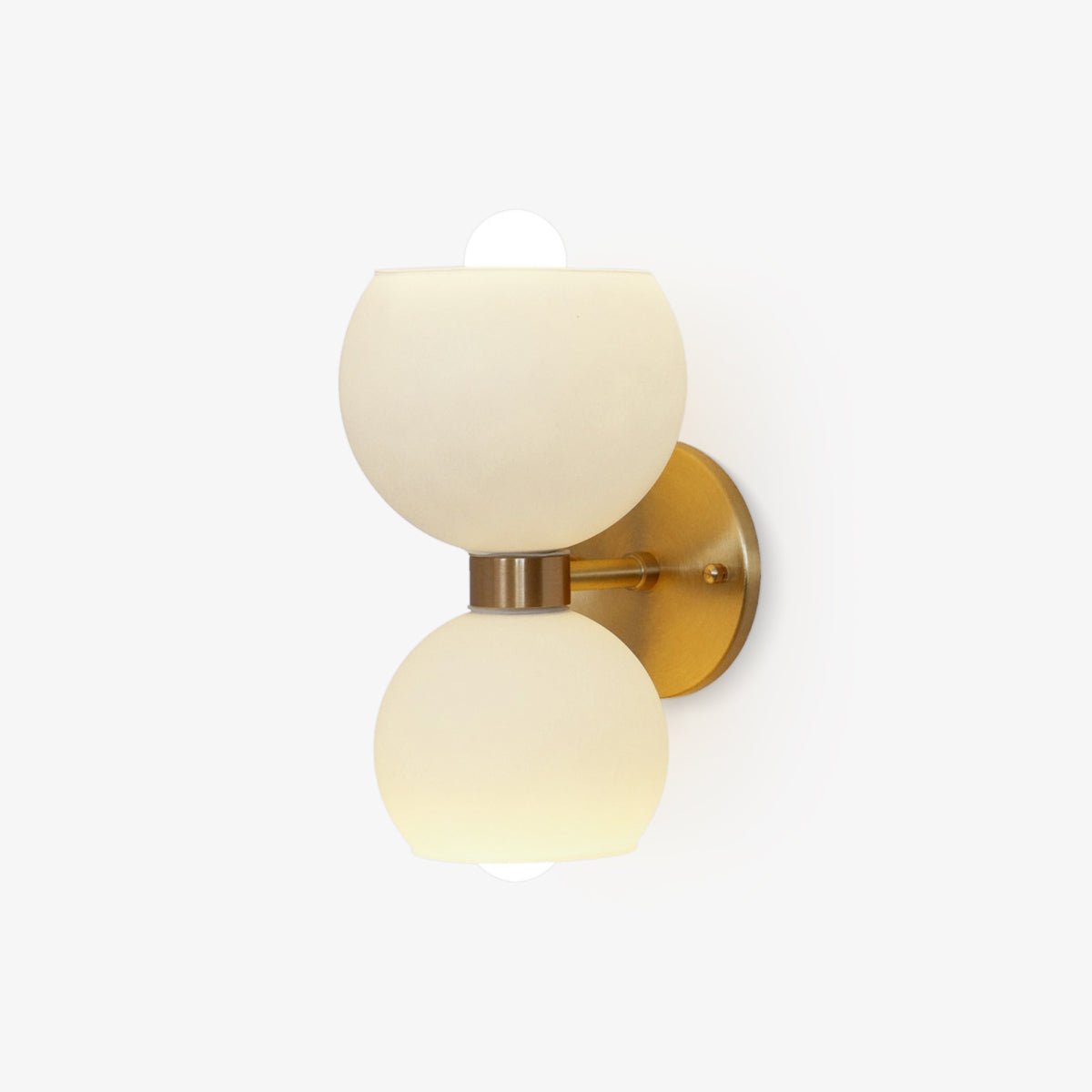 Round Opal Glass Nordic Inspired Wall Sconce