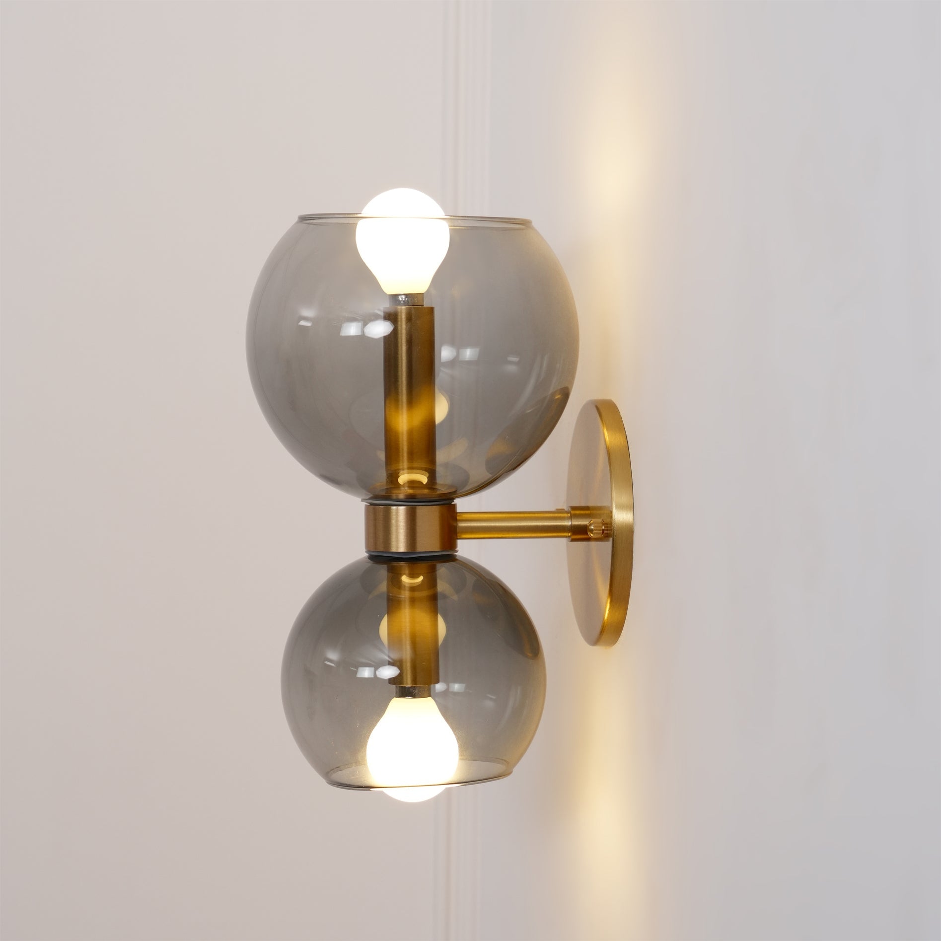 Round Opal Glass Nordic Inspired Wall Sconce