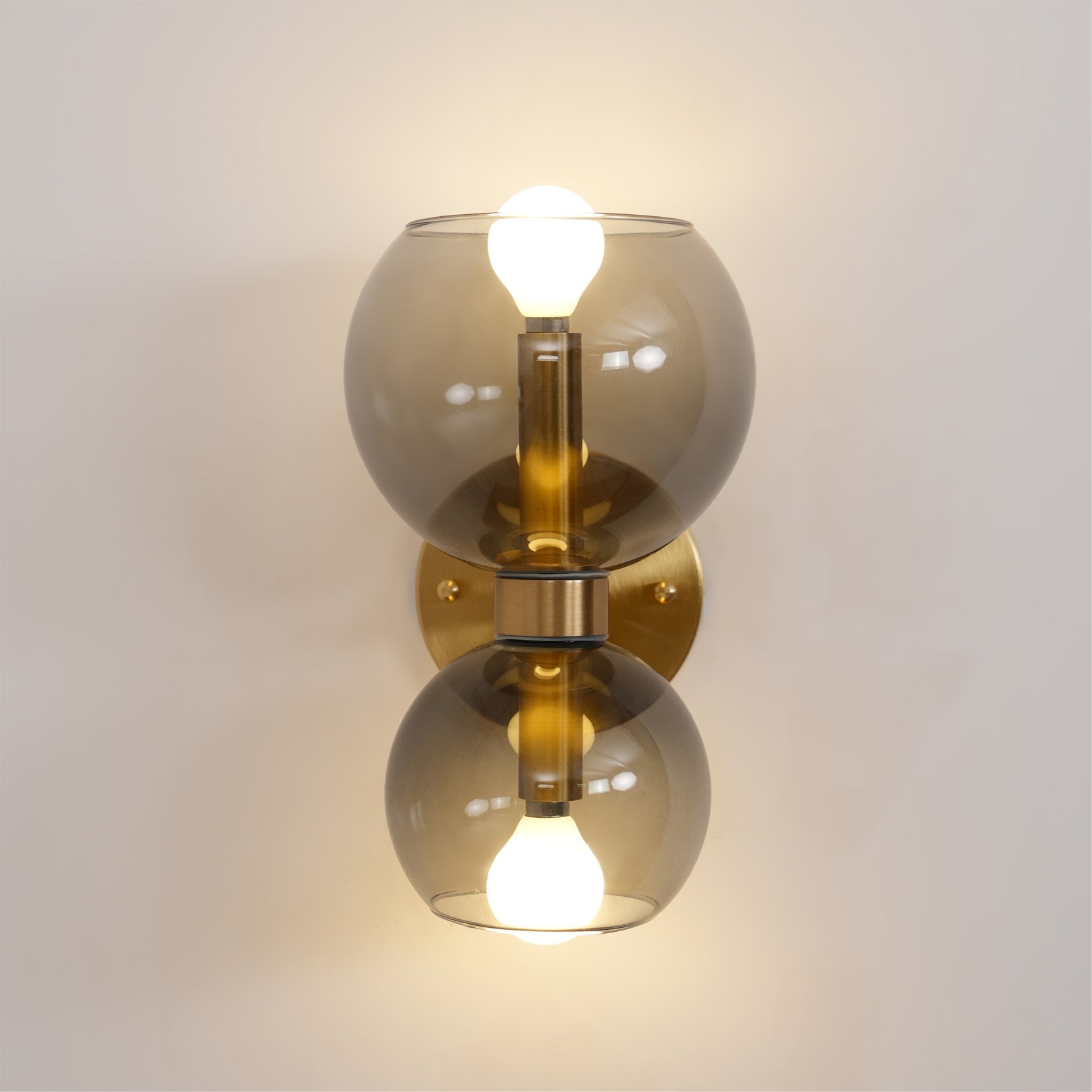 Round Opal Glass Nordic Inspired Wall Sconce
