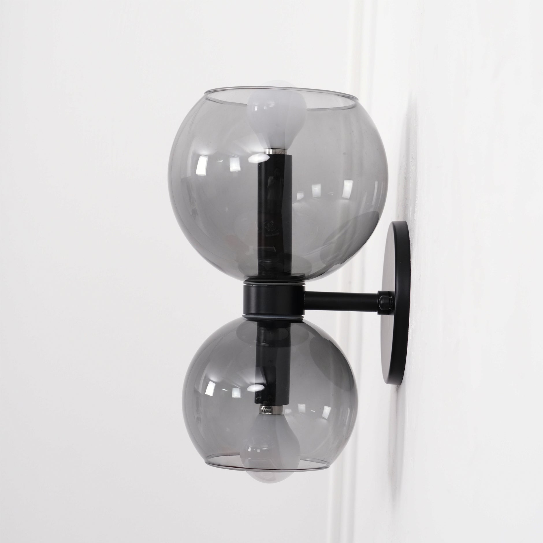 Round Opal Glass Nordic Inspired Wall Sconce