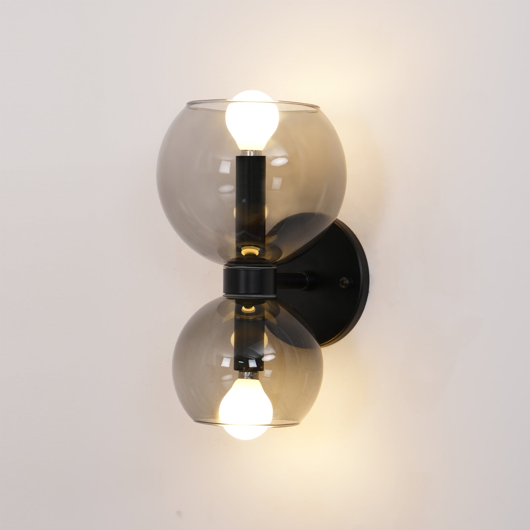 Round Opal Glass Nordic Inspired Wall Sconce