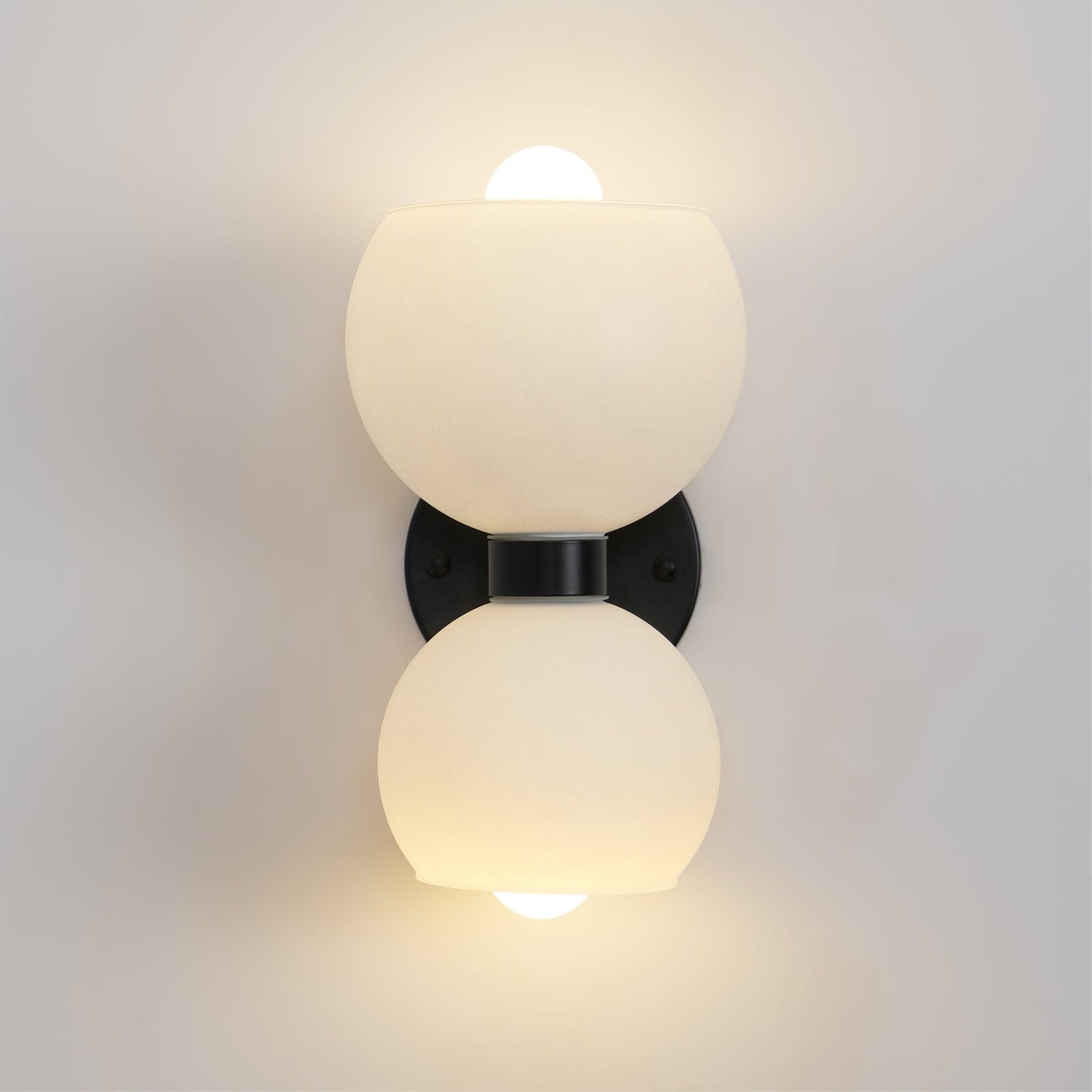 Round Opal Glass Nordic Inspired Wall Sconce