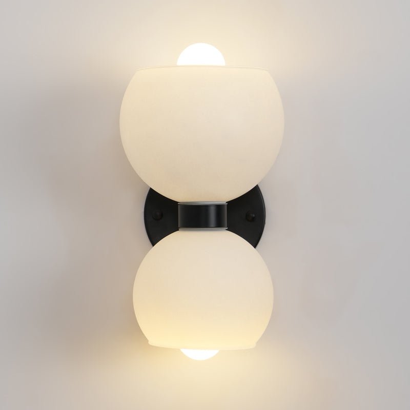 Round Opal Glass Nordic Inspired Wall Sconce