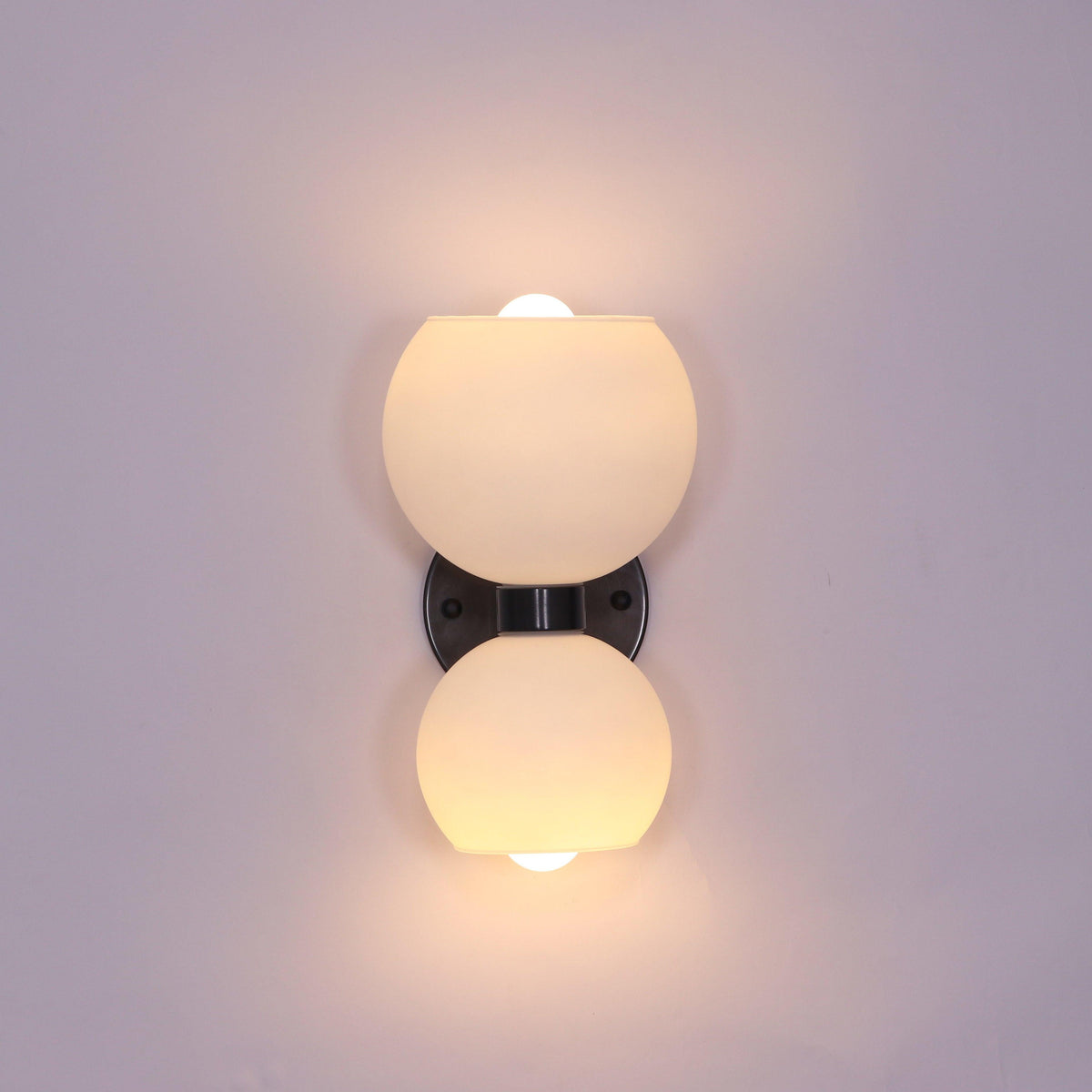 Round Opal Glass Nordic Inspired Wall Sconce