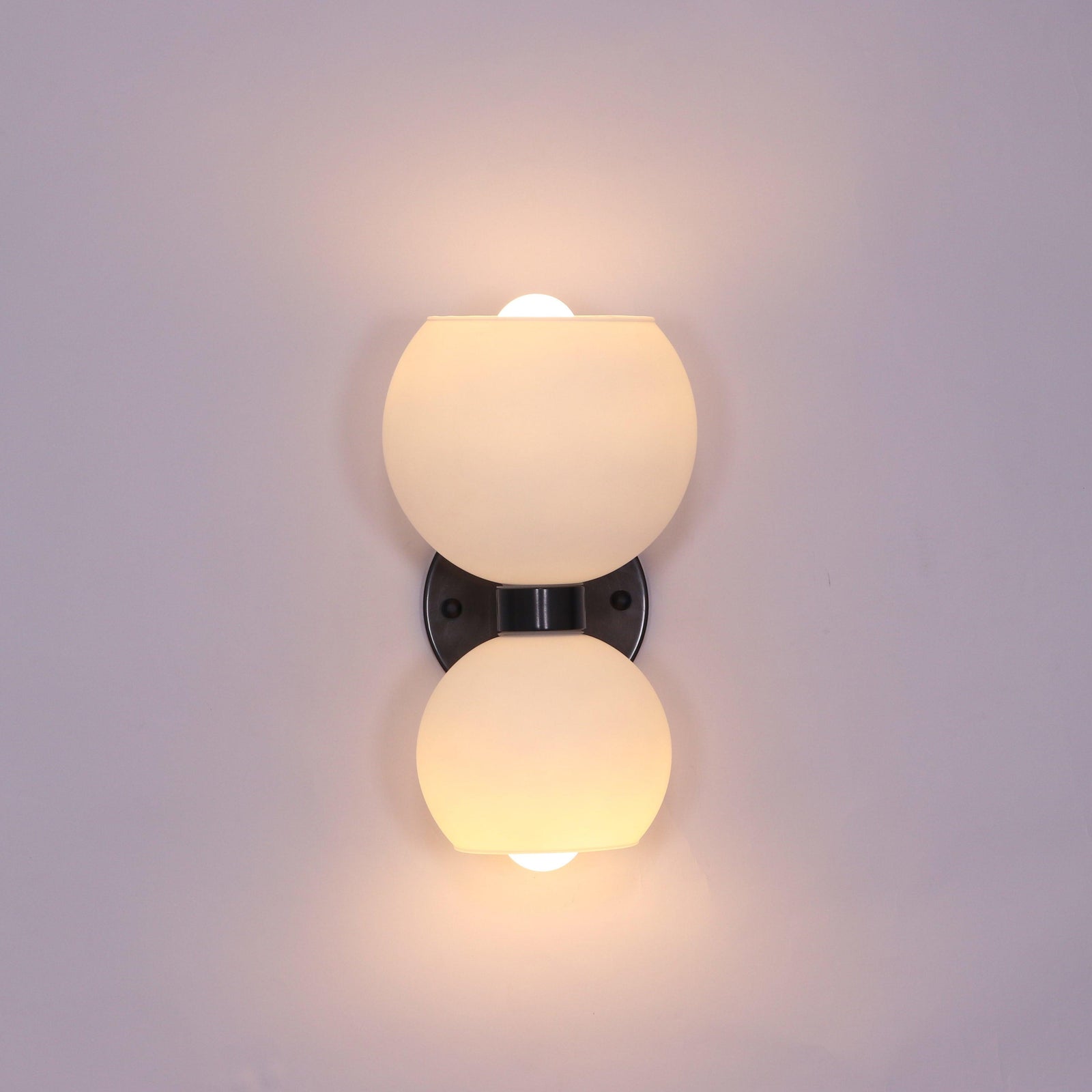 Round Opal Glass Nordic Inspired Wall Sconce