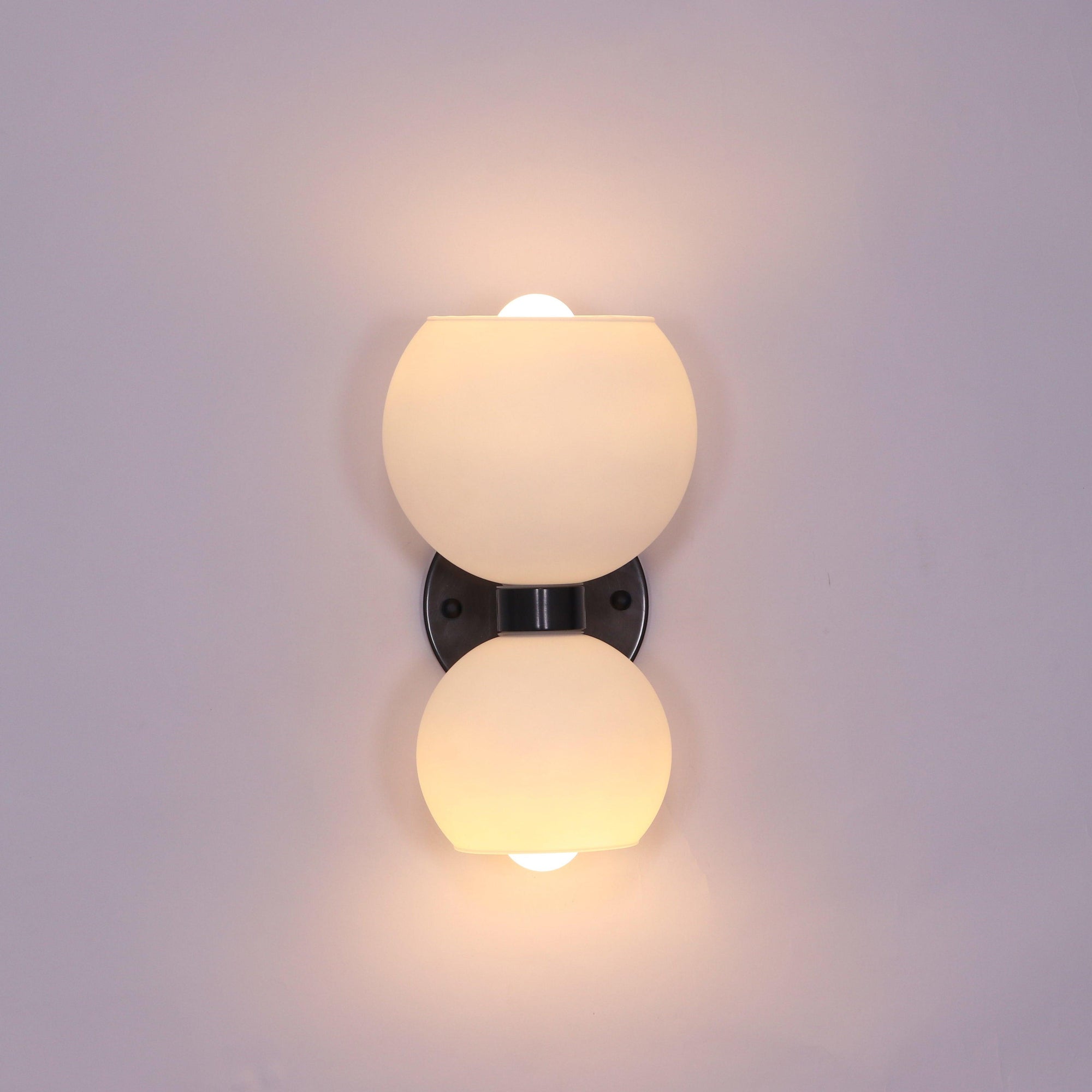 Round Opal Glass Nordic Inspired Wall Sconce