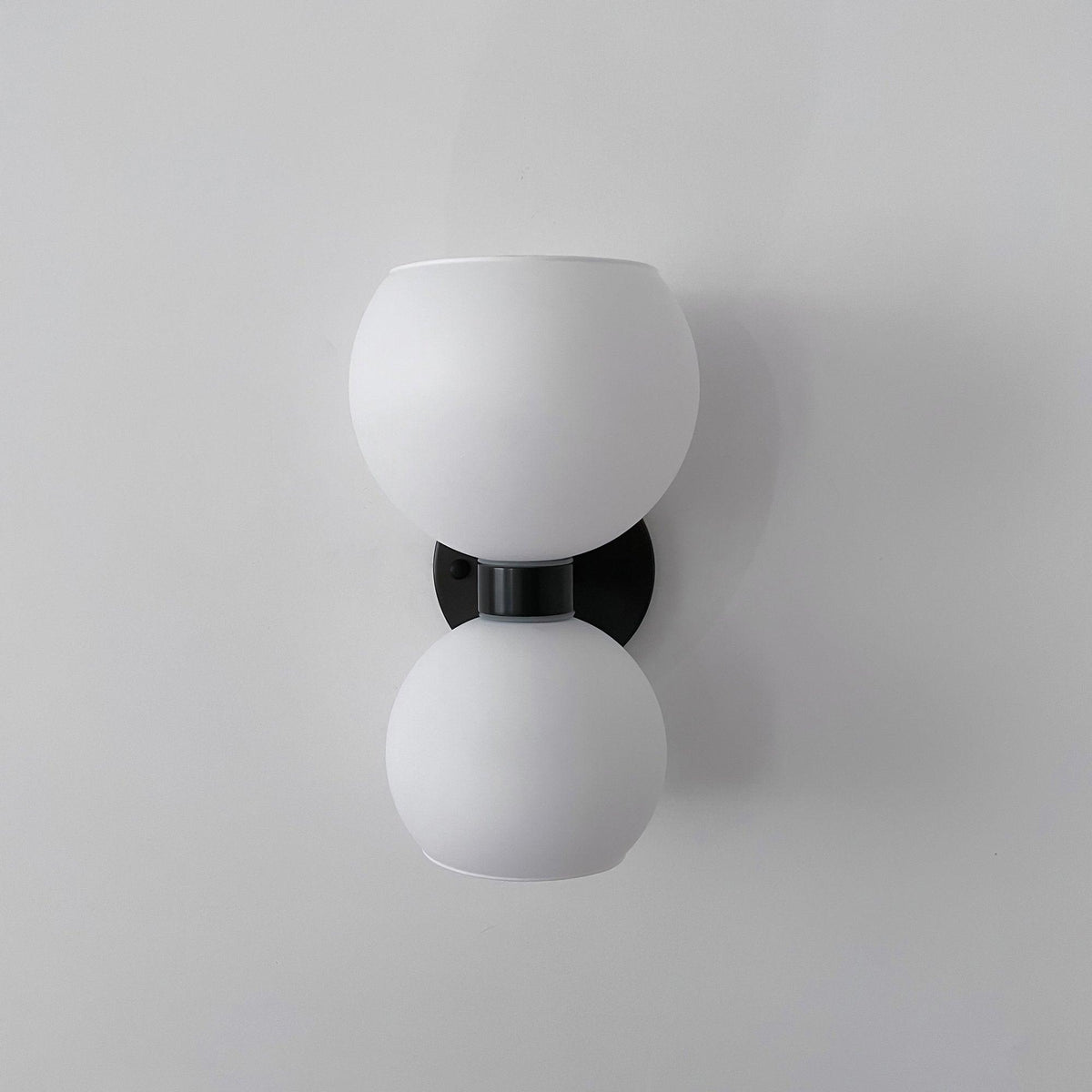 Round Opal Glass Nordic Inspired Wall Sconce