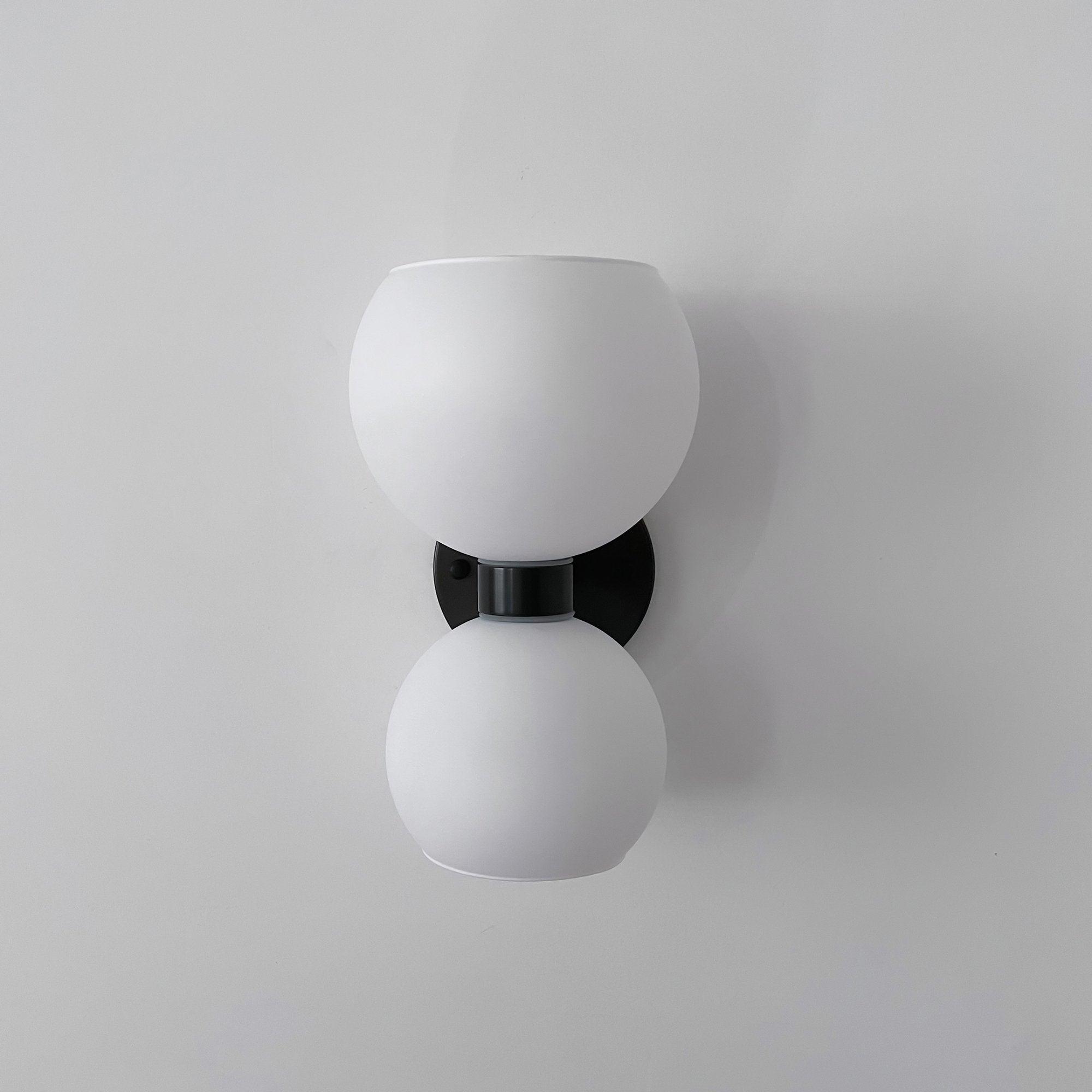 Round Opal Glass Nordic Inspired Wall Sconce