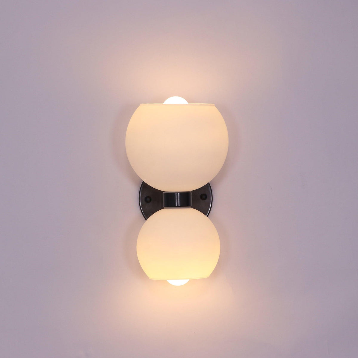 Round Opal Glass Nordic Inspired Wall Sconce