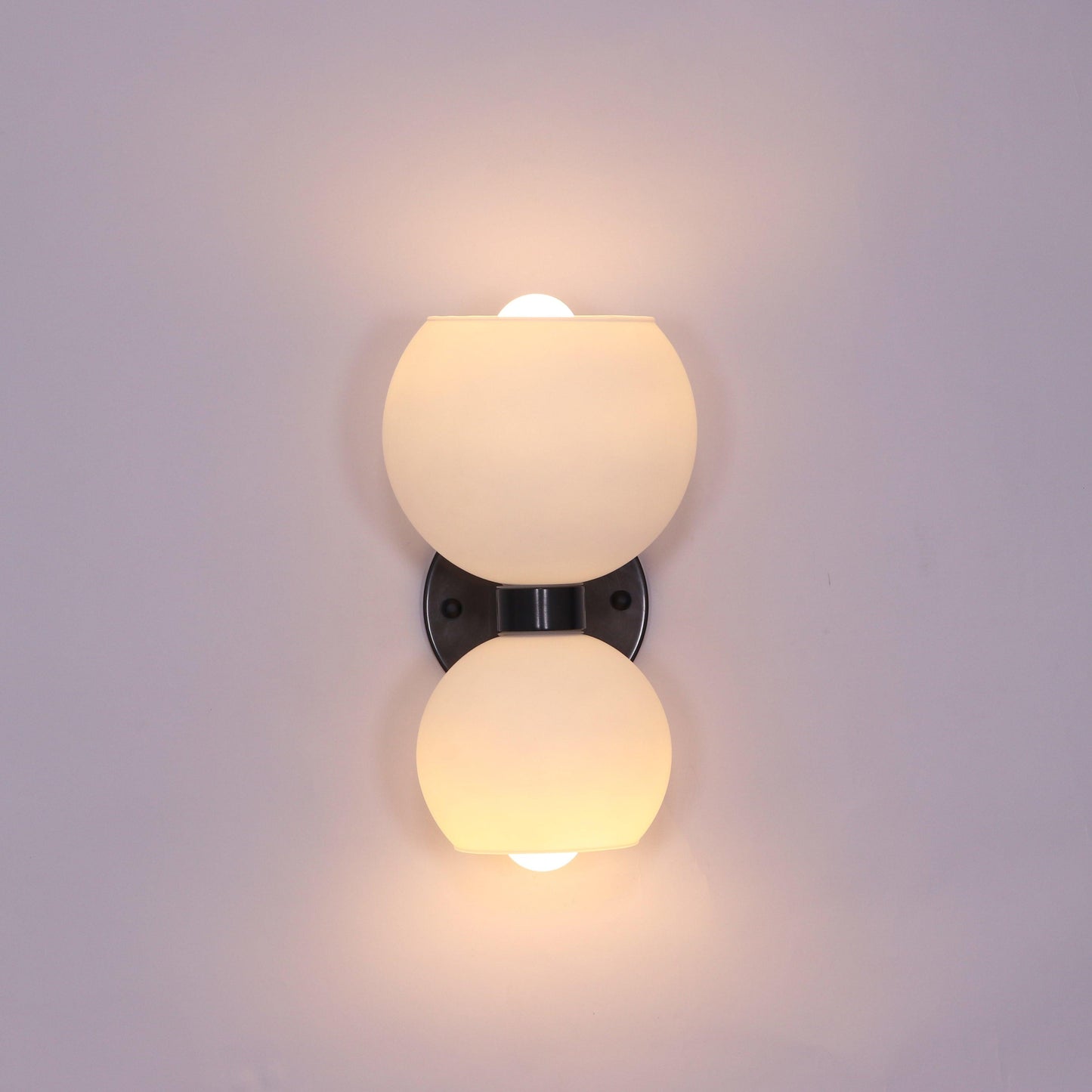 Round Opal Glass Nordic Inspired Wall Sconce