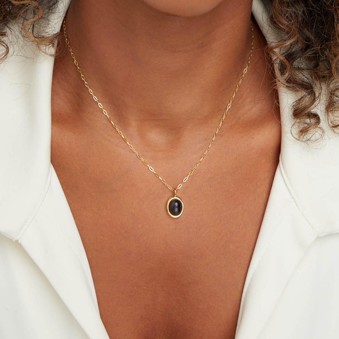 Euphrosyne Black Onyx Necklace