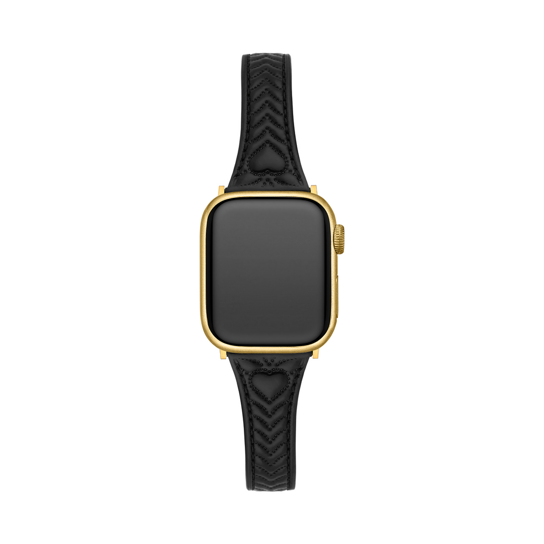 Dazzling Leather Stitched Apple Watch Bands for Women