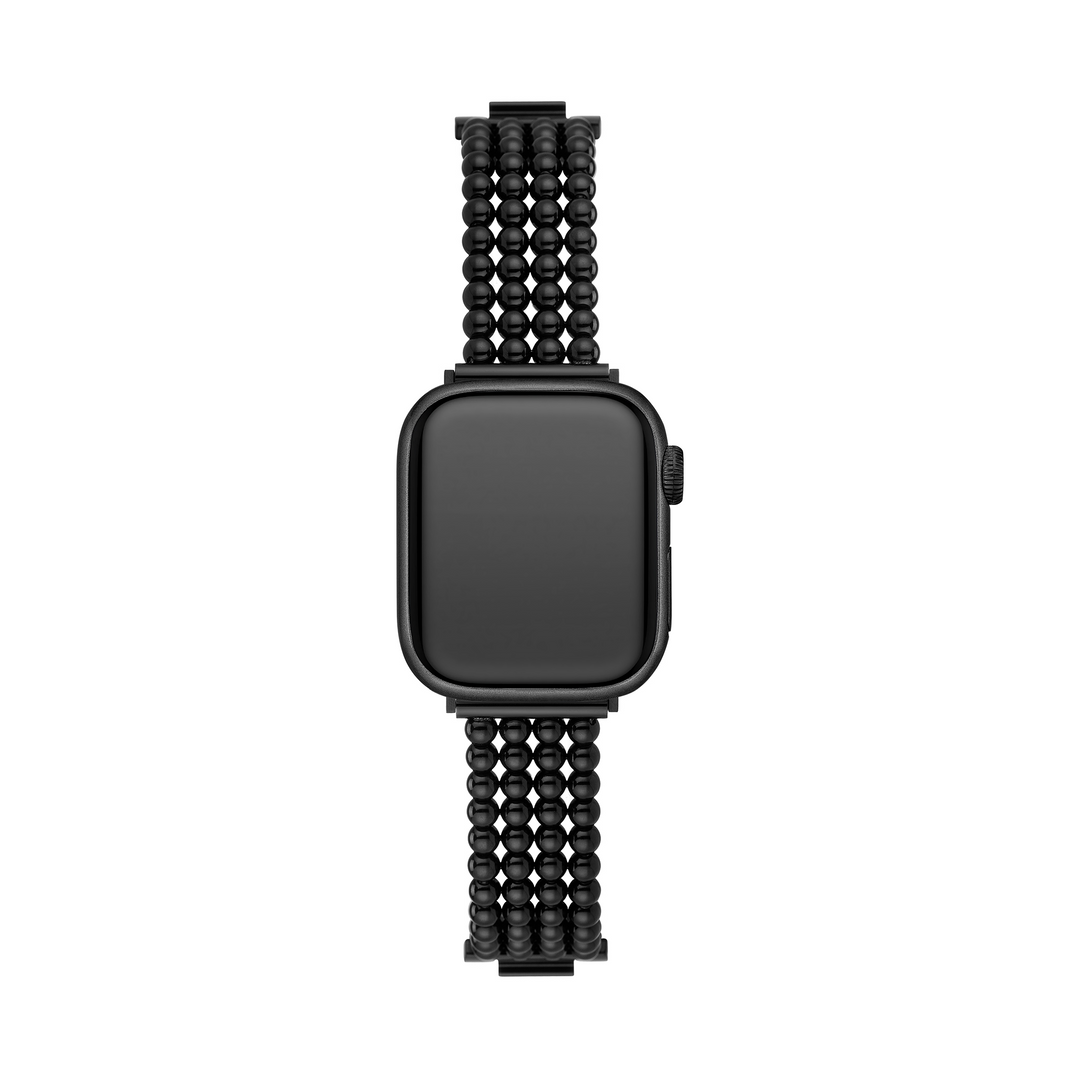 Modern Stainless Steel Beaded Apple Watch Bands for Women