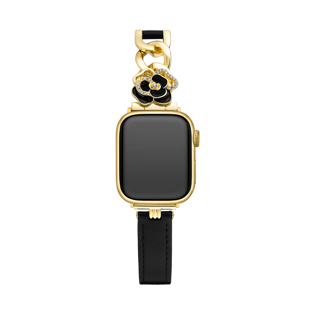 Bold Leather Chain Apple Watch Bands for Women