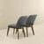 Elegant Dark Grey Fabric Dining Chairs for Dining Spaces