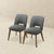 Elegant Dark Grey Fabric Dining Chairs for Dining Spaces