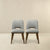 Luxury Light Grey Fabric Dining Chairs for Dining Spaces