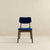 Luxury Dark Blue Velvet Solid Back Side Chairs for Stylish Living Spaces