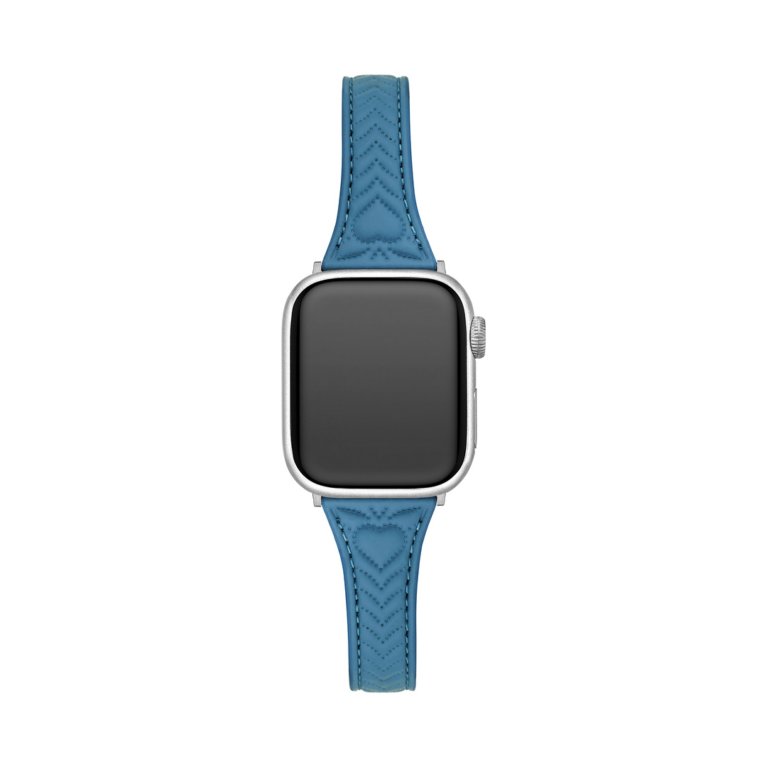 Dazzling Leather Stitched Apple Watch Bands for Women