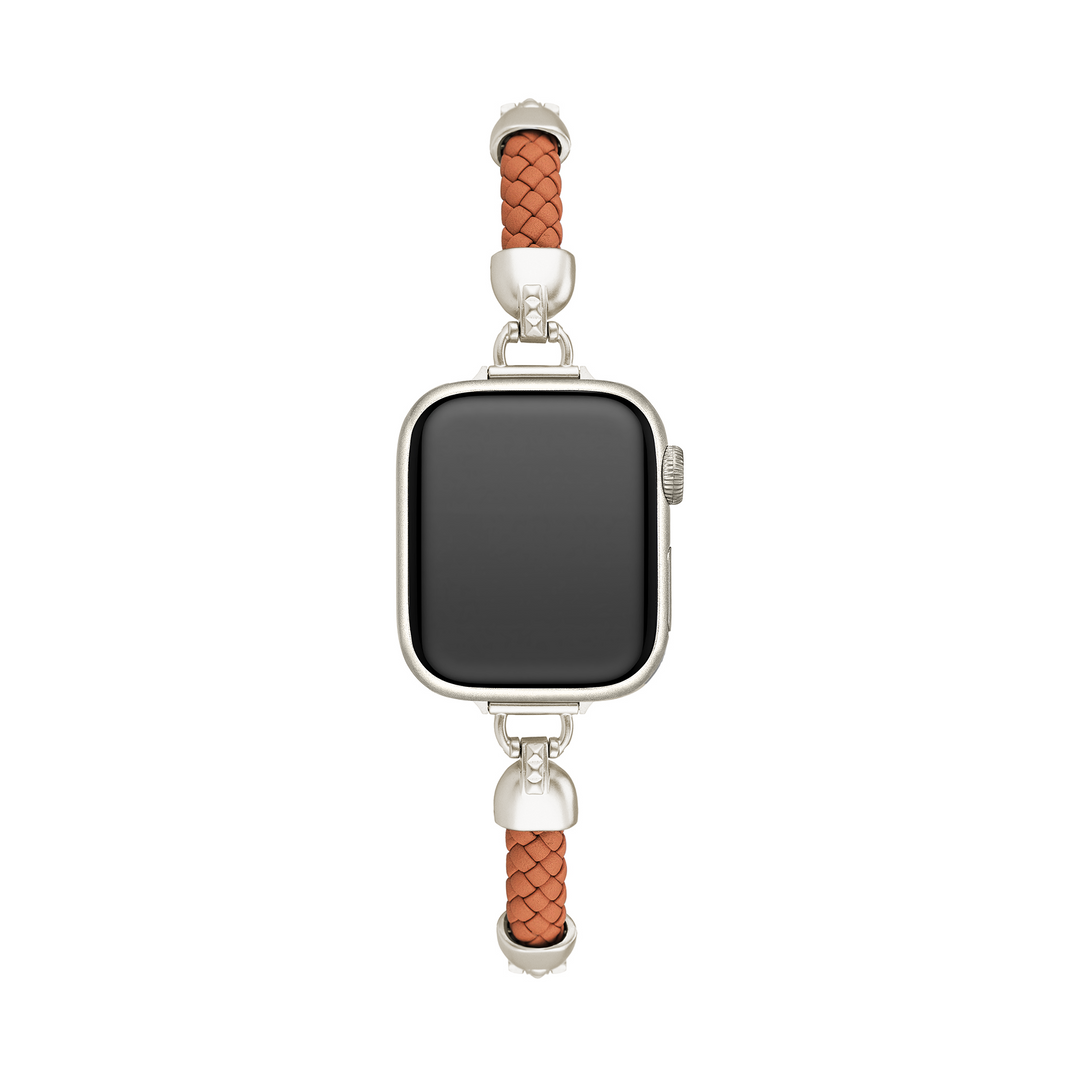 Sleek Metal Woven Apple Watch Bands for Women