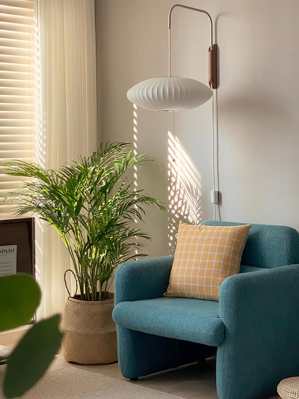 Spherical Contemporary Wall Sconce Swivel Arm