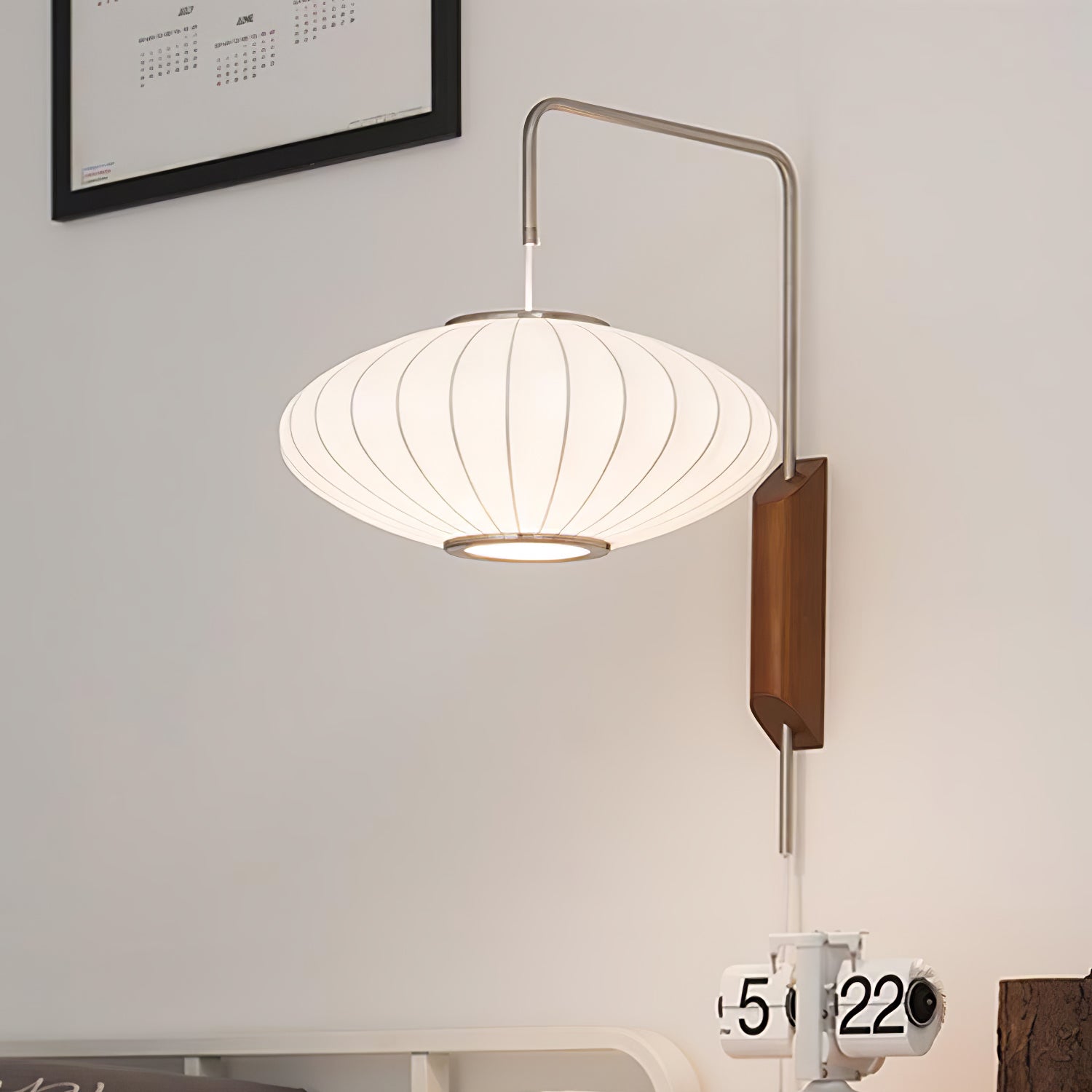 Spherical Contemporary Wall Sconce Swivel Arm