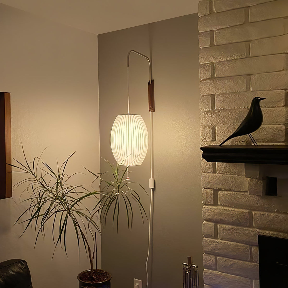 Spherical Contemporary Wall Sconce Swivel Arm