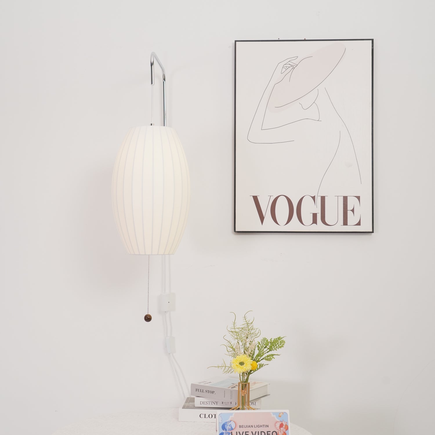 Spherical Contemporary Wall Sconce Swivel Arm