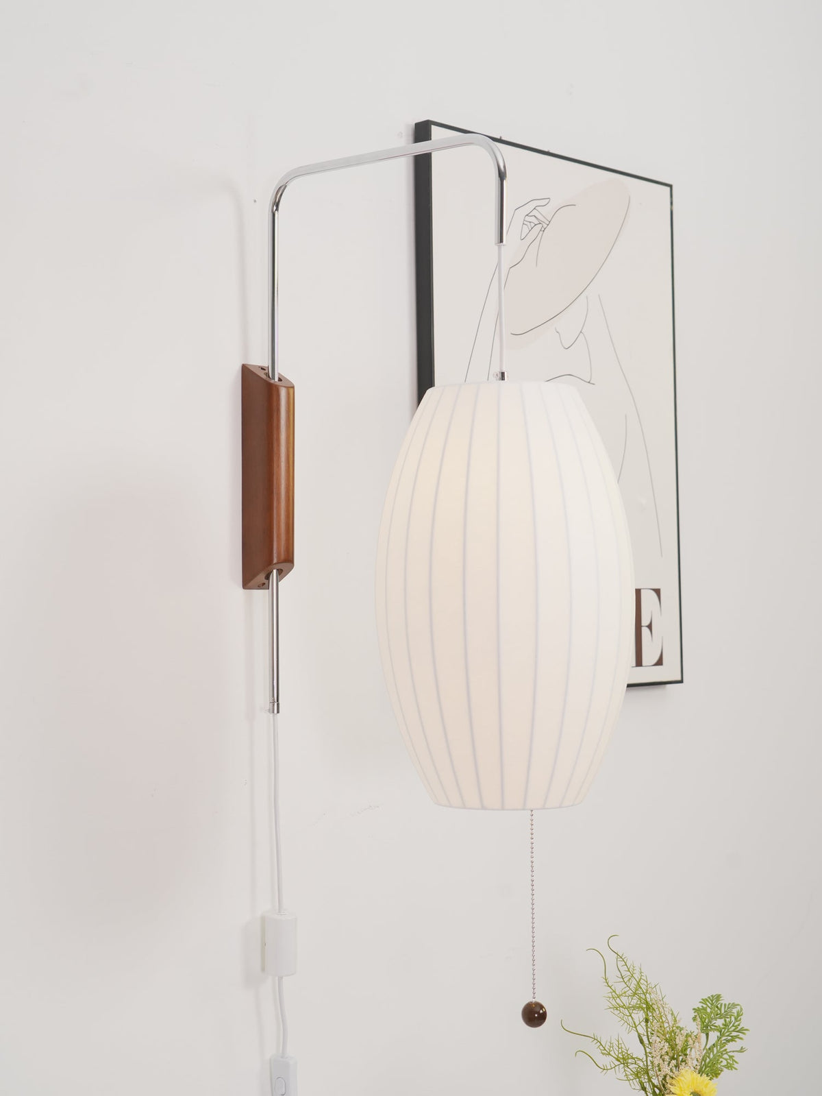 Spherical Contemporary Wall Sconce Swivel Arm