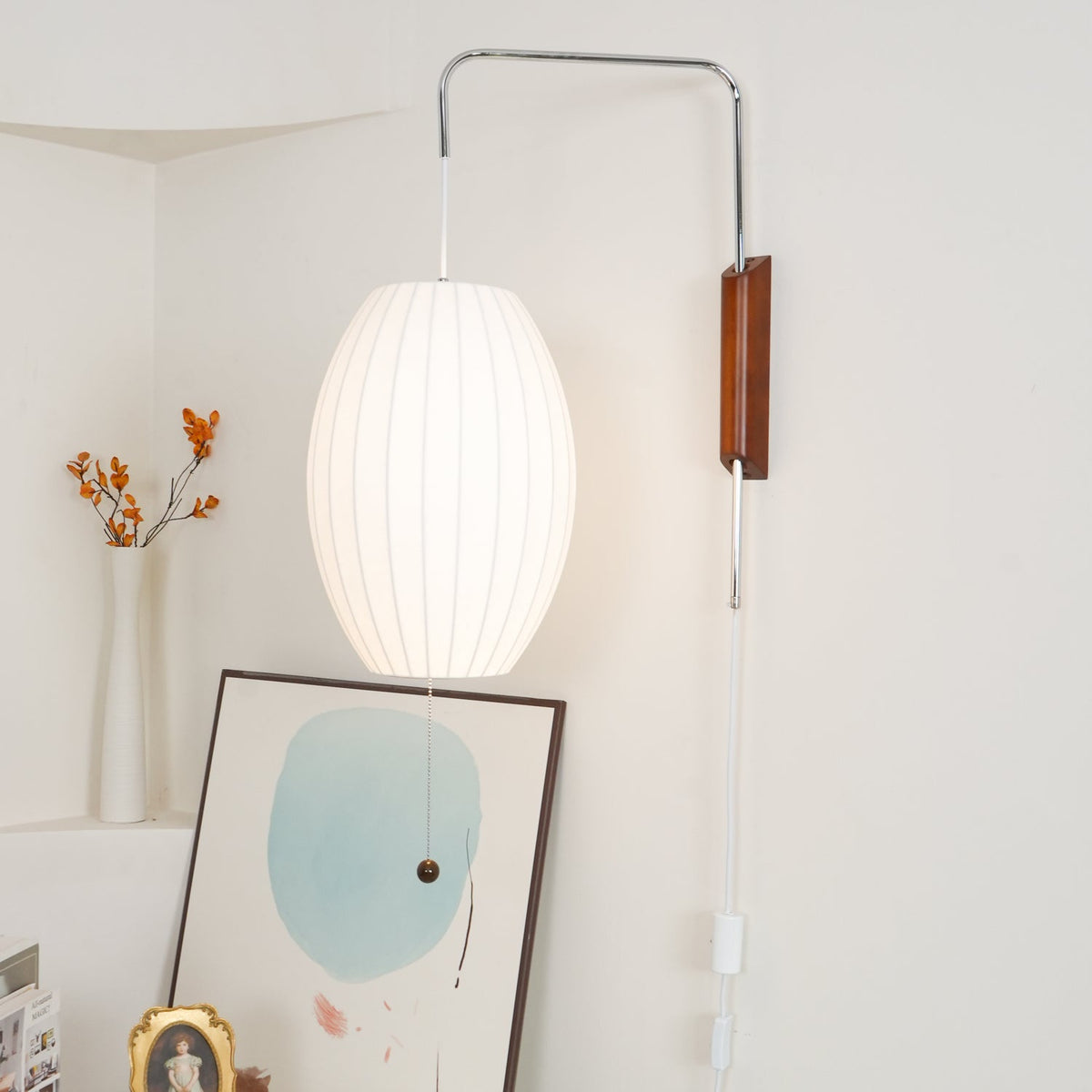 Spherical Contemporary Wall Sconce Swivel Arm