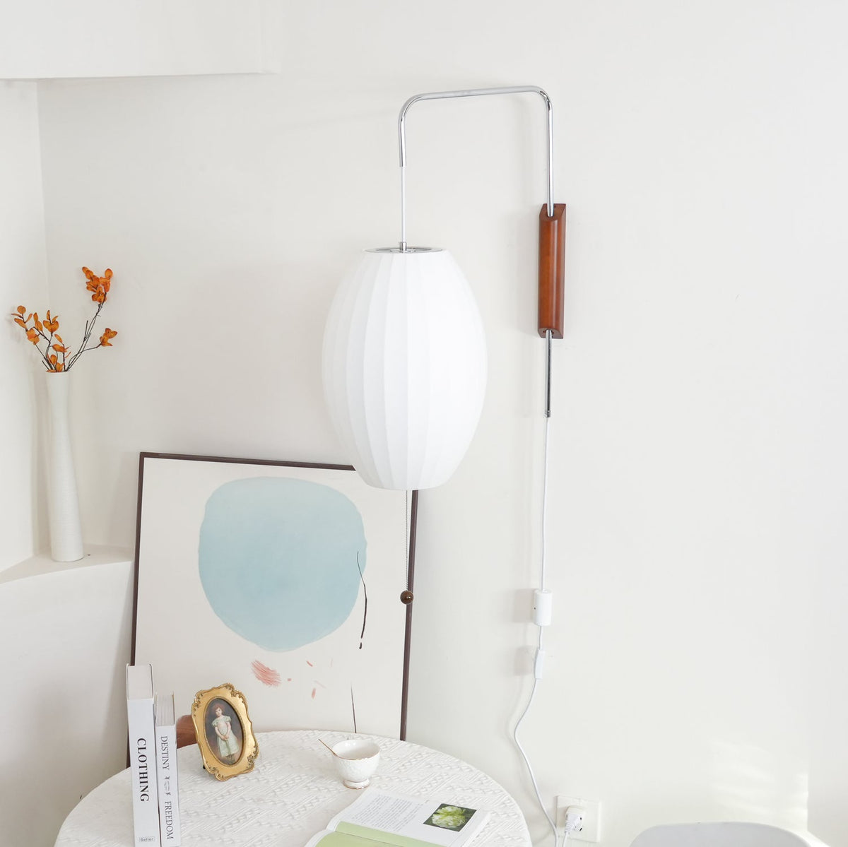 Spherical Contemporary Wall Sconce Swivel Arm