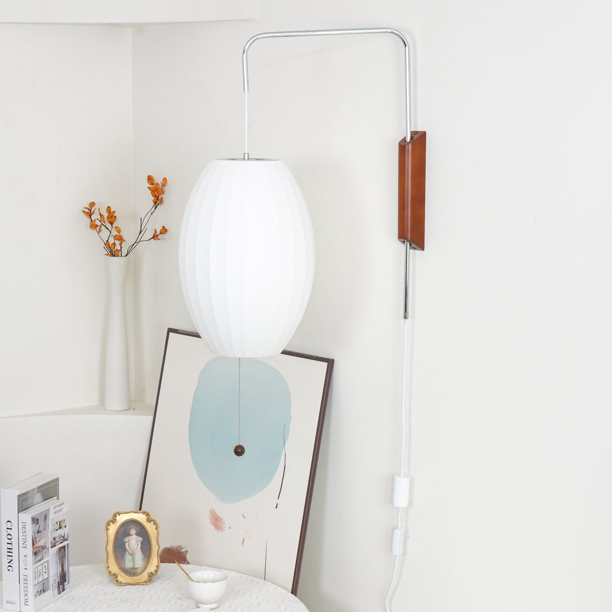 Spherical Contemporary Wall Sconce Swivel Arm