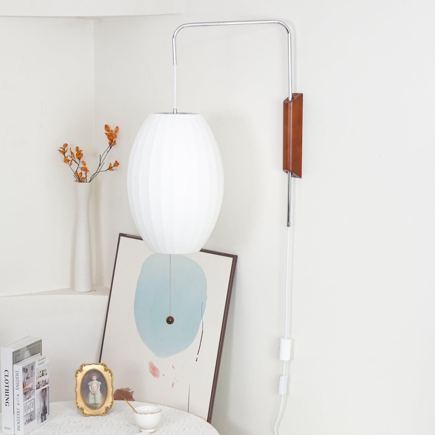 Spherical Contemporary Wall Sconce Swivel Arm