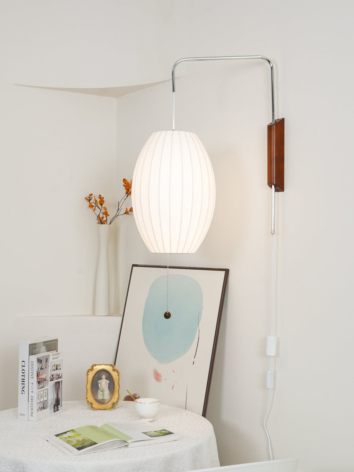 Spherical Contemporary Wall Sconce Swivel Arm