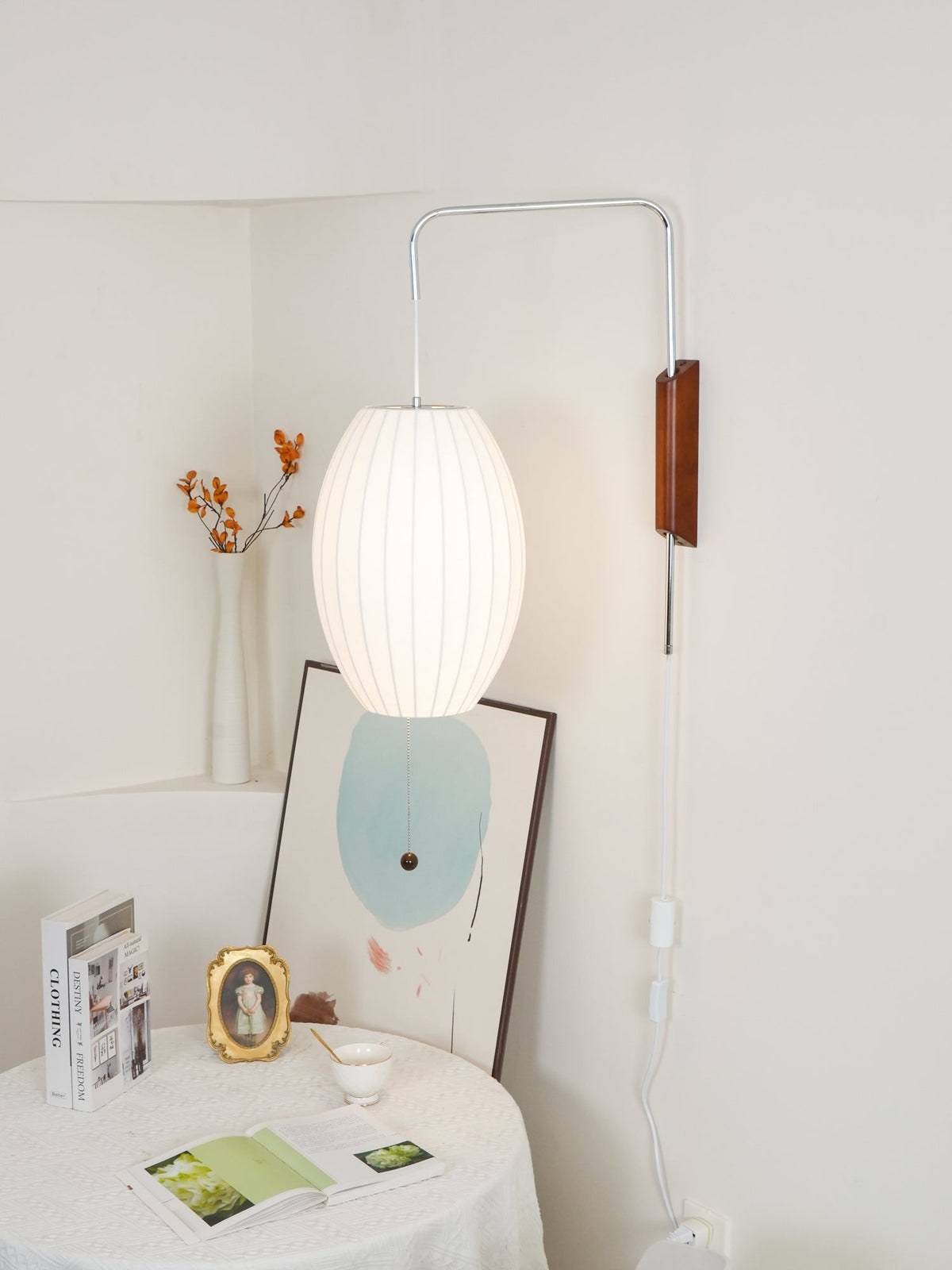Spherical Contemporary Wall Sconce Swivel Arm