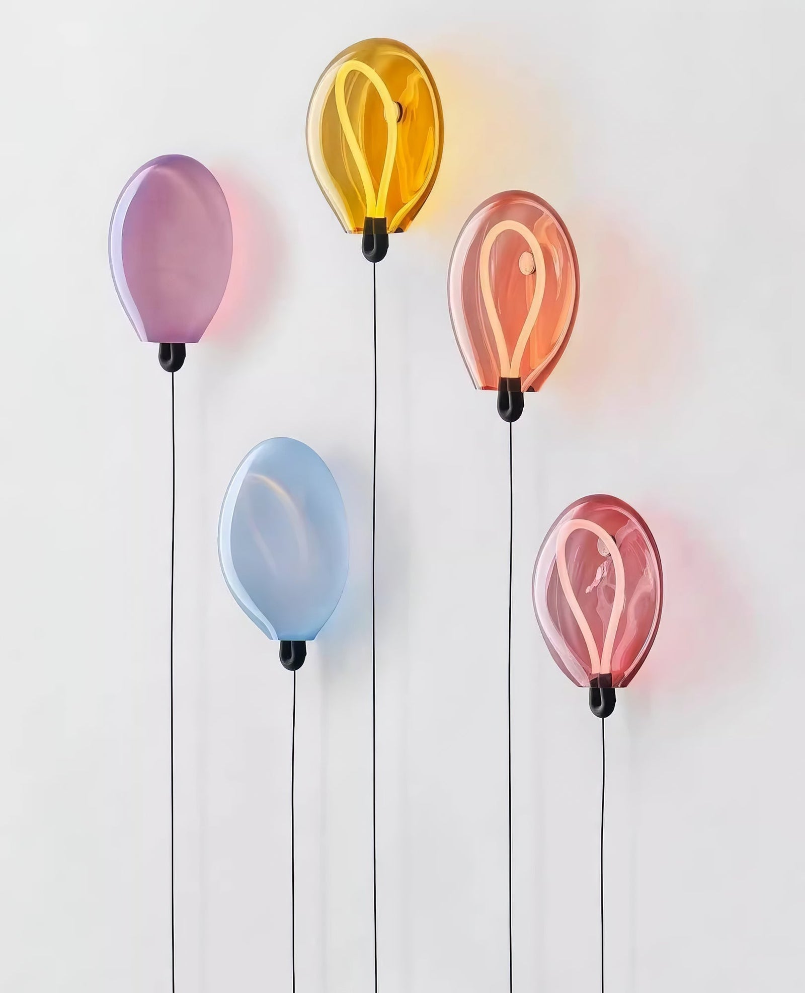 Delicate Bubble Glass Contemporary Wall Light