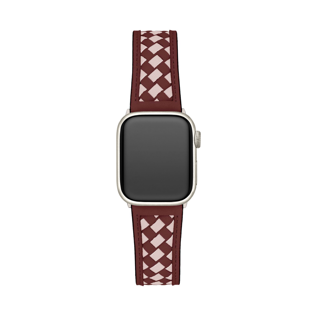 Classic Leather Braided Apple Watch Bands for Women