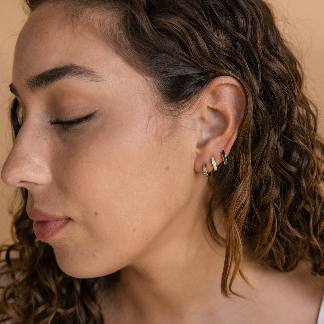 Opal Inlay Ring Opal Earrings