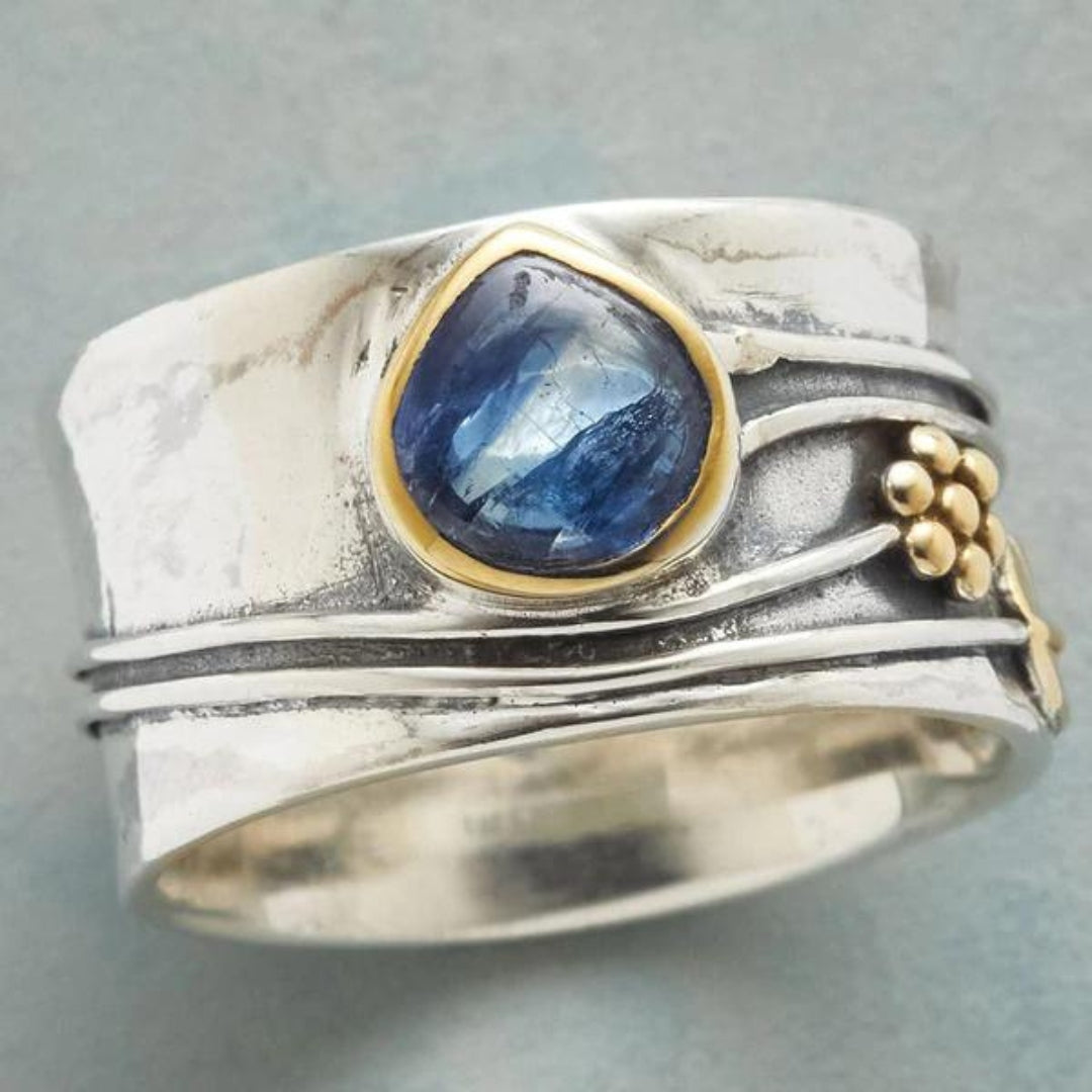 Sparkling Gemstone Bohemian Meditation Ring