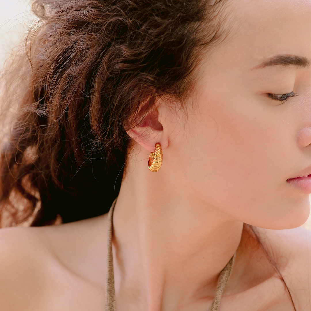 Croissant Bow Earrings
