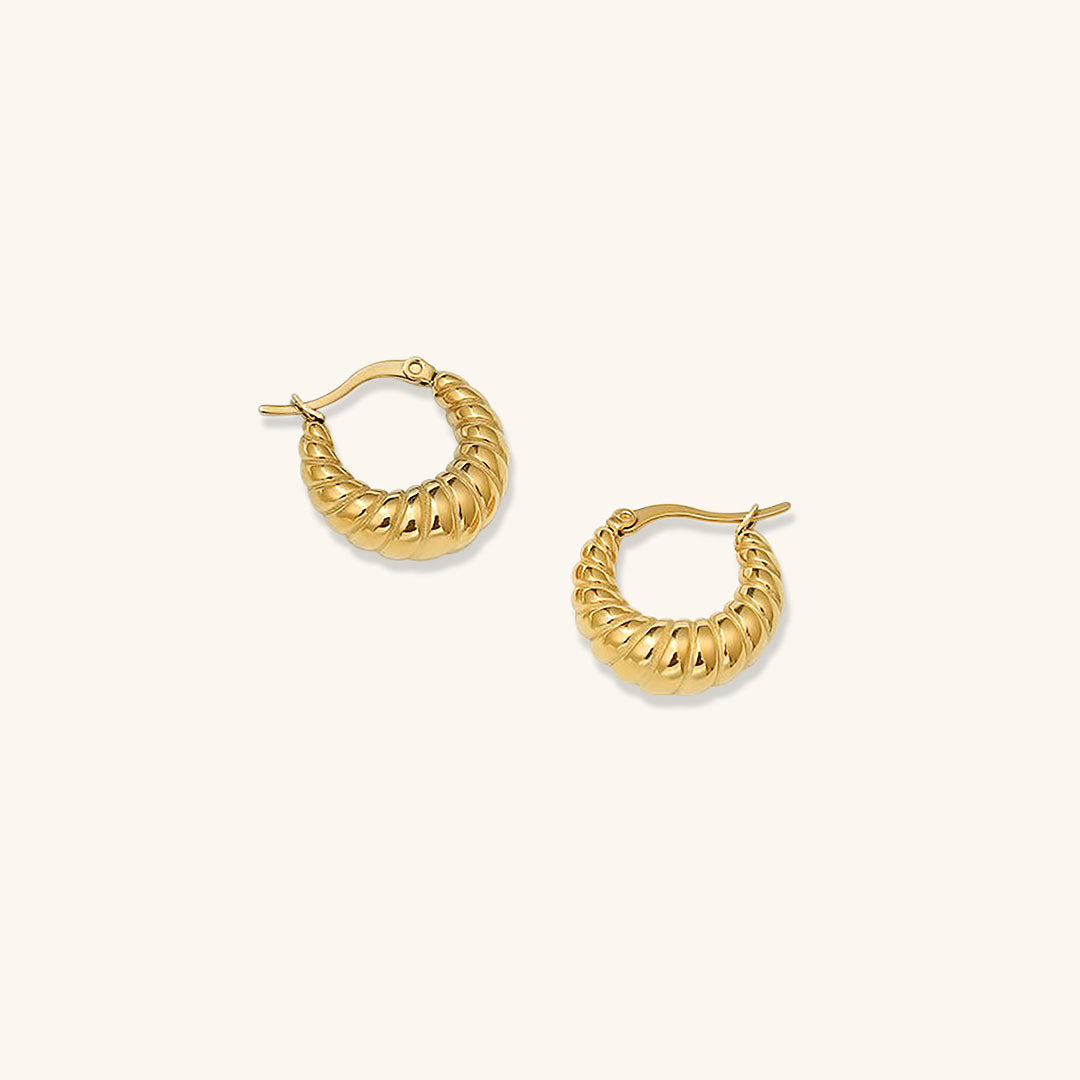 Jane croissant hoop earrings