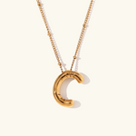 Load image into Gallery viewer, Balloon Gold Initial Necklace
