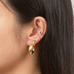 Load image into Gallery viewer, Iseul Thick Huggie Hoop Earrings
