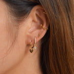 Load image into Gallery viewer, Vanna CZ Star Hoop Earrings
