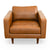 Elegant Tan Leather Lounge Chair for Stylish Living Spaces