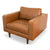 Elegant Tan Leather Lounge Chair for Stylish Living Spaces