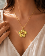 Load image into Gallery viewer, Personalized Baby Feet Name &amp; Birthstone Necklace
