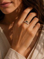 Load image into Gallery viewer, Double Layered Staggering Baguette Diamond Ring
