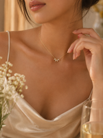 Load image into Gallery viewer, Dainty Lotus Floral Necklace

