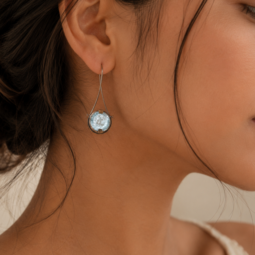 Delicate Crystal Vintage Earrings